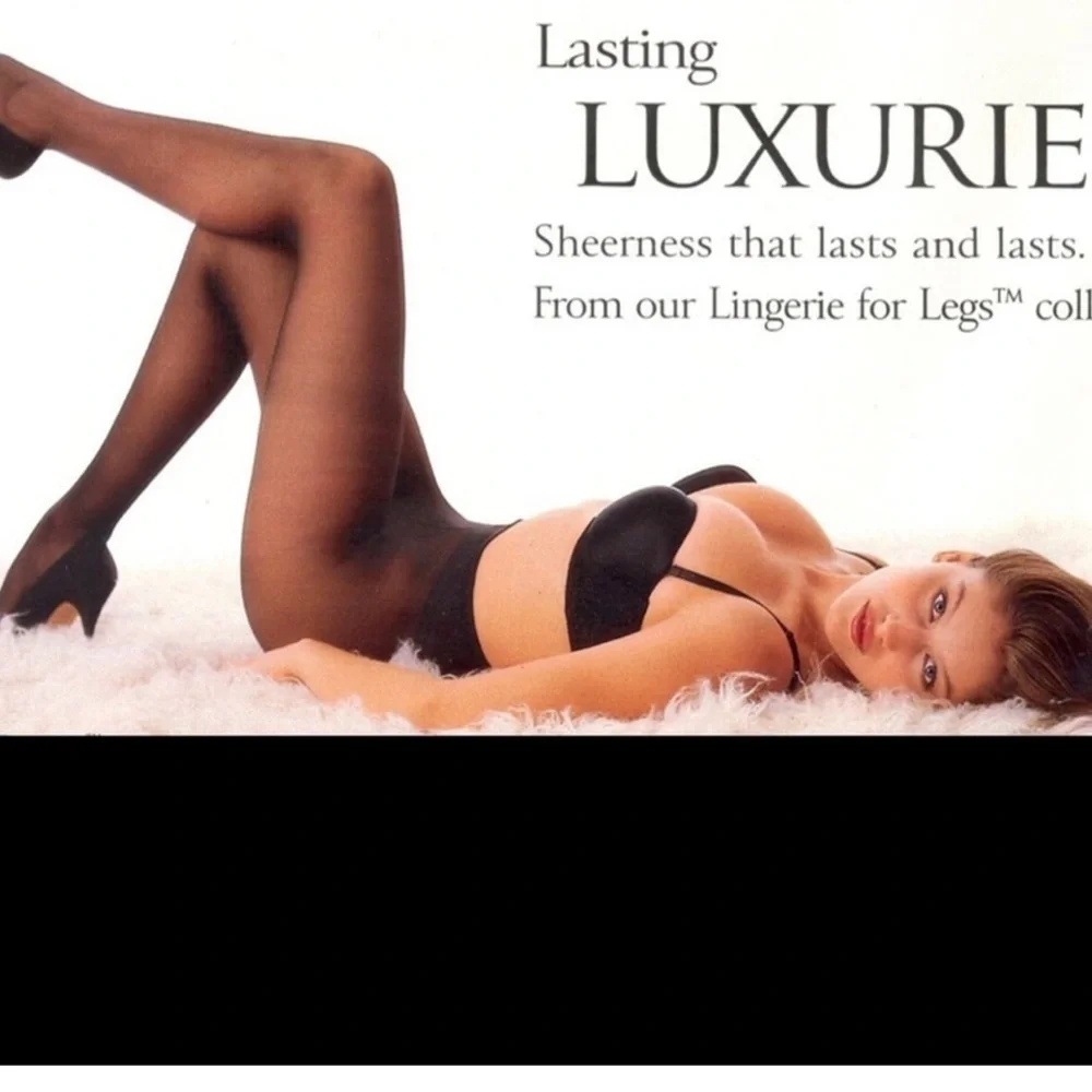 Rare Vintage Victoria's Secret Lasting Luxuries Natural Pantyhose